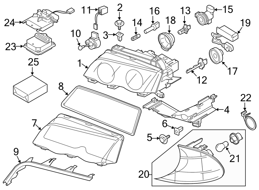 16FRONT LAMPS. HEADLAMP COMPONENTS.https://images.simplepart.com/images/parts/motor/fullsize/1945755.png