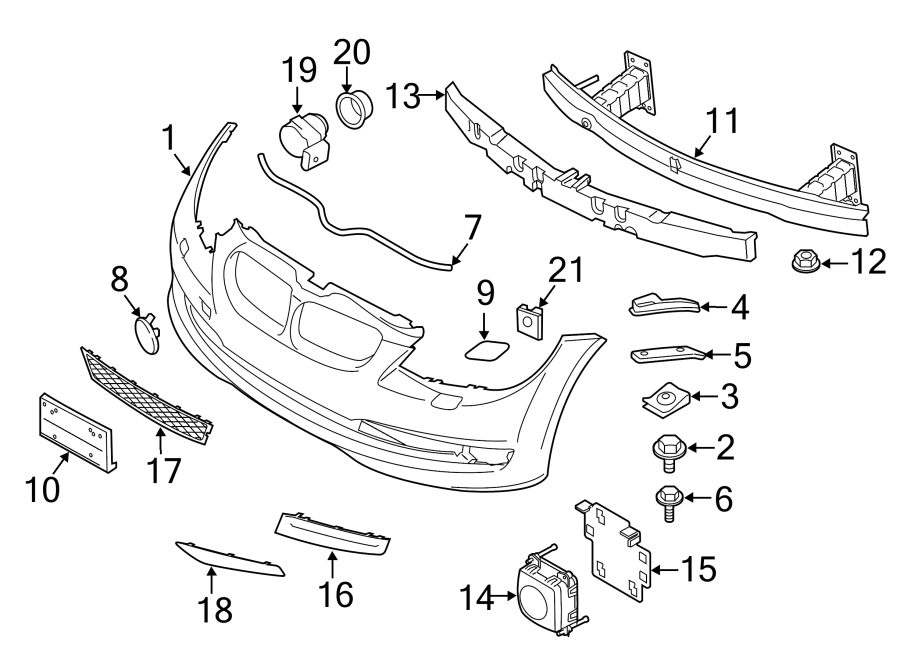 6FRONT BUMPER & GRILLE. BUMPER & COMPONENTS.https://images.simplepart.com/images/parts/motor/fullsize/1946012.png