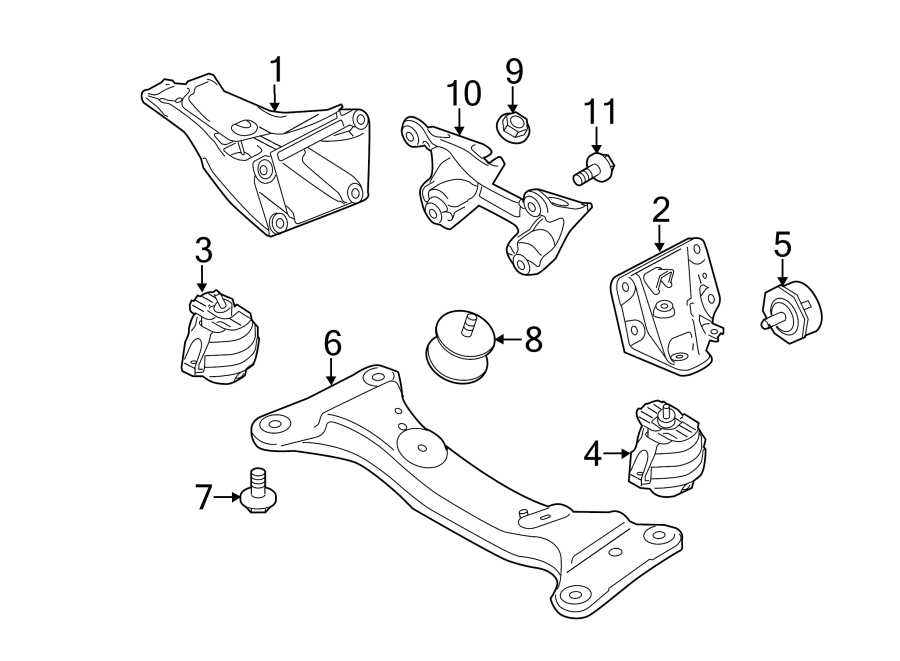 ENGINE & TRANS MOUNTING.