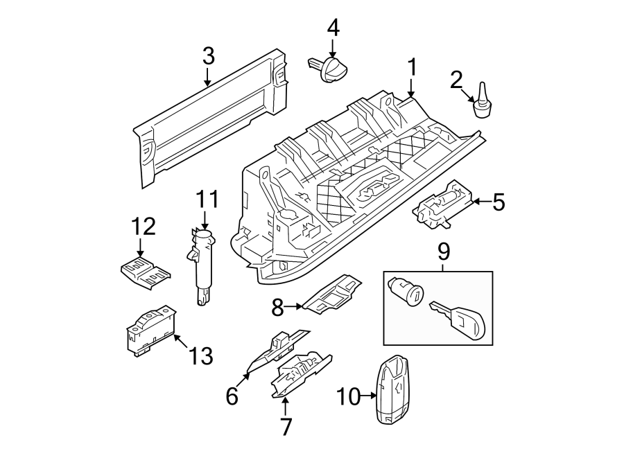 1Instrument panel. Glove box.https://images.simplepart.com/images/parts/motor/fullsize/1946385.png