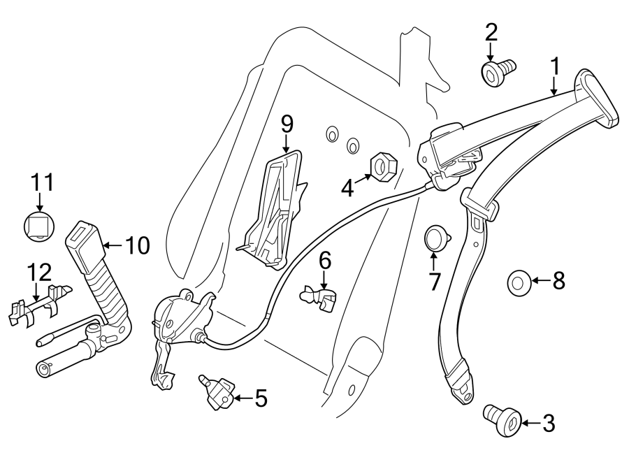 RESTRAINT SYSTEMS. FRONT SEAT BELTS.