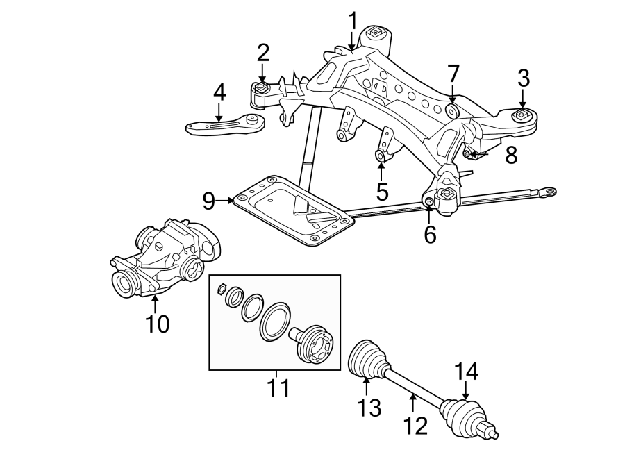 REAR SUSPENSION. AXLE & DIFFERENTIAL.