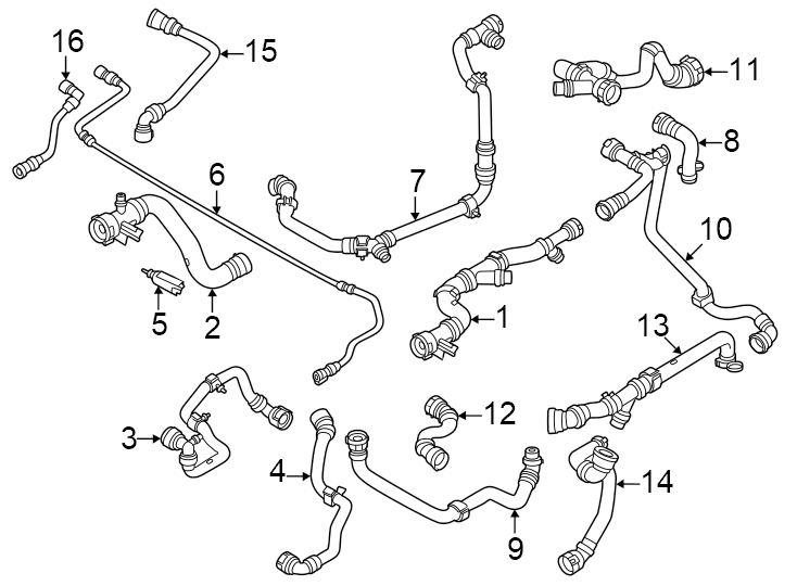 5Changeover valve. From coolant valve. From heat exchanger. Inner radiator. Lower. Outer radiator. Reservoir & pumps. To feed line. Upper.https://images.simplepart.com/images/parts/motor/fullsize/1947060.png