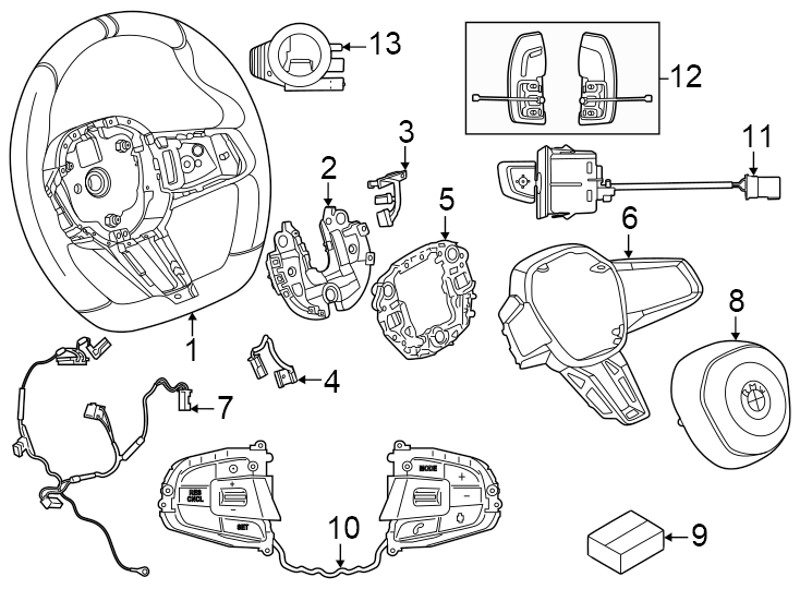 4Control center. eDrive40. M60. Multifunction. W/DRIVE assist. W/M sport wheel. W/O drive assist. xDrive40.https://images.simplepart.com/images/parts/motor/fullsize/1947335.png