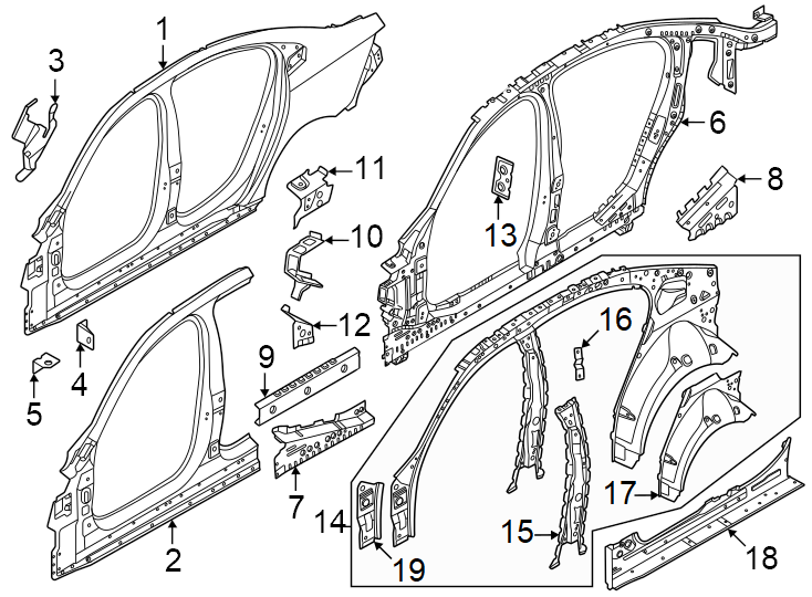 14Pillars. Rocker & floor. Uniside.https://images.simplepart.com/images/parts/motor/fullsize/1947505.png