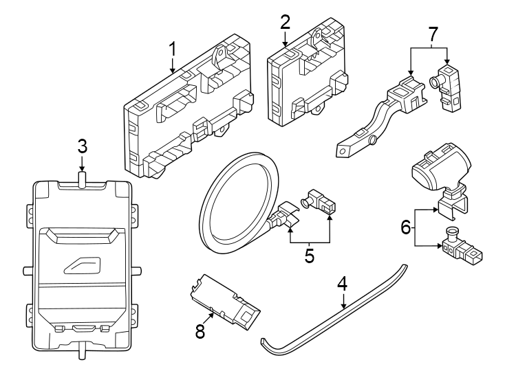 3Door pocket. Door speaker. Electrical components. Large. Loudspeaker. Outside door handle. Small.https://images.simplepart.com/images/parts/motor/fullsize/1947600.png