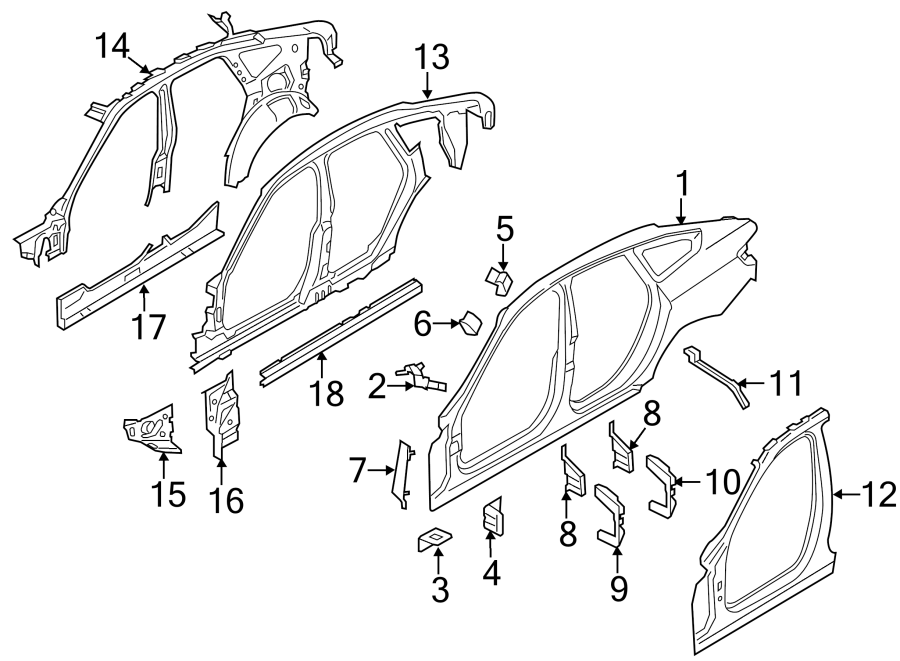 16PILLARS. ROCKER & FLOOR. HINGE PILLAR. UNISIDE.https://images.simplepart.com/images/parts/motor/fullsize/1948570.png