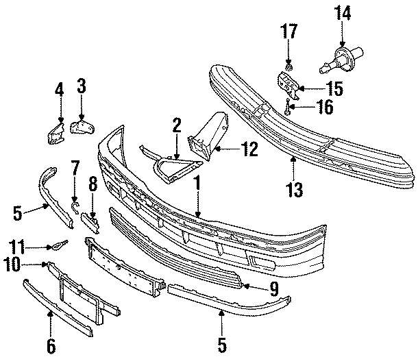 4FRONT BUMPER. BUMPER & COMPONENTS.https://images.simplepart.com/images/parts/motor/fullsize/1950500.png