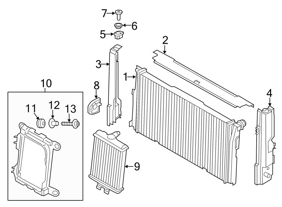 RADIATOR & COMPONENTS.