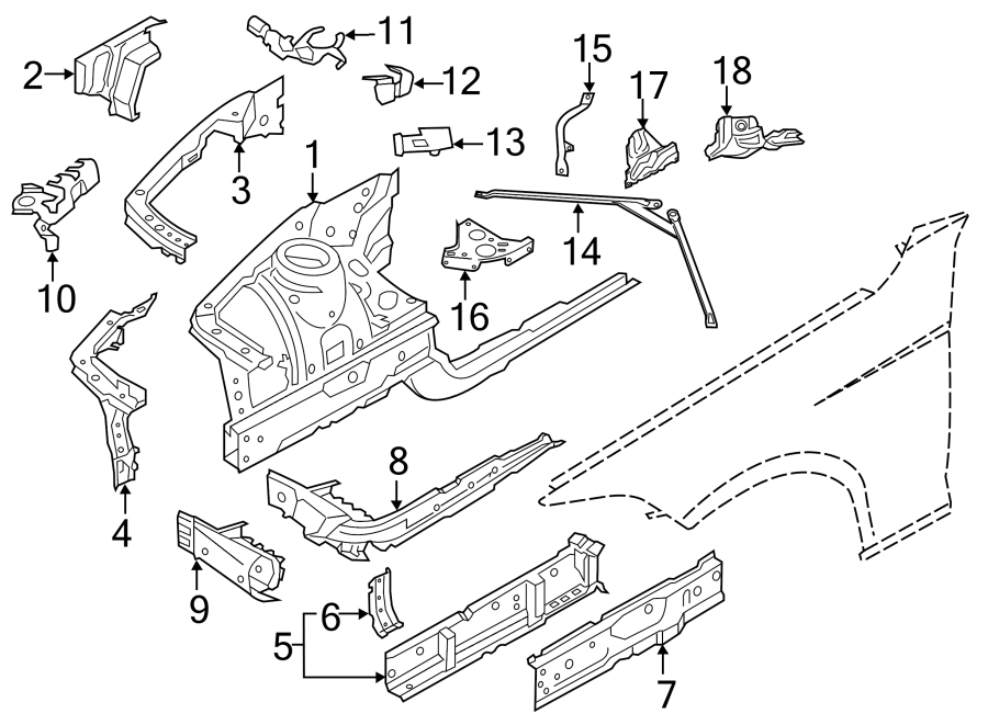 1FENDER. STRUCTURAL COMPONENTS & RAILS.https://images.simplepart.com/images/parts/motor/fullsize/1951150.png