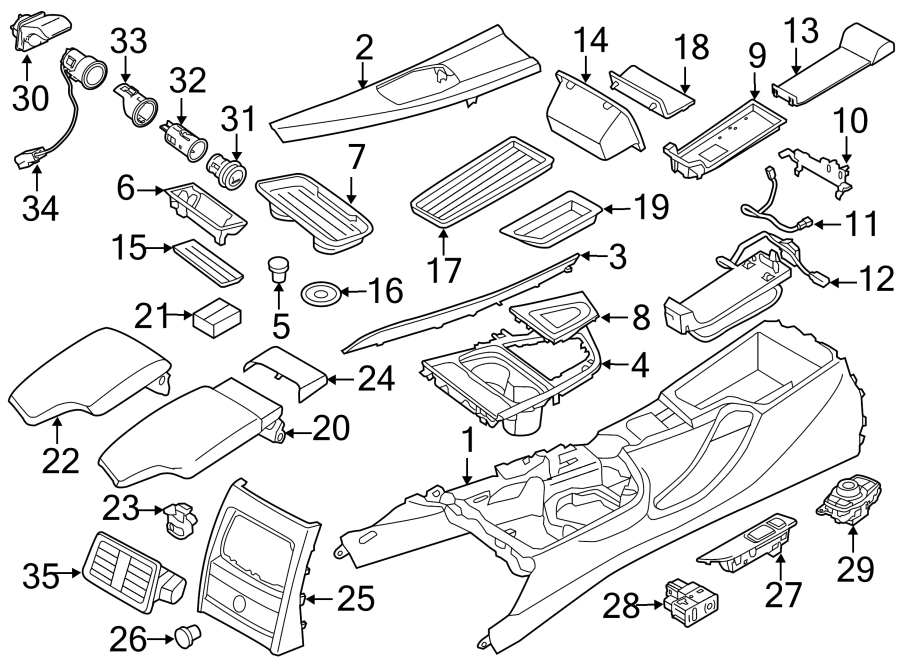 center console.