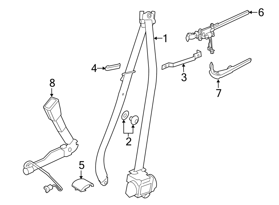 5Restraint systems. Front seat belts.https://images.simplepart.com/images/parts/motor/fullsize/1951445.png