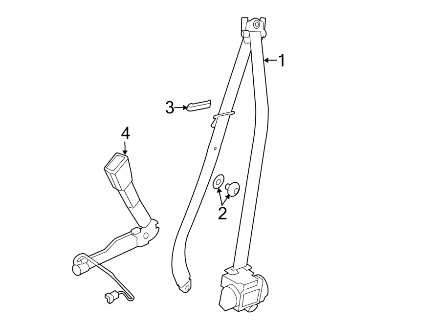 RESTRAINT SYSTEMS. FRONT SEAT BELTS.