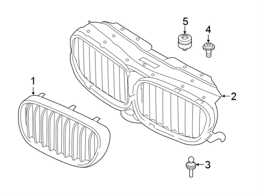 2Front bumper & grille. Grille & components.https://images.simplepart.com/images/parts/motor/fullsize/1952015.png