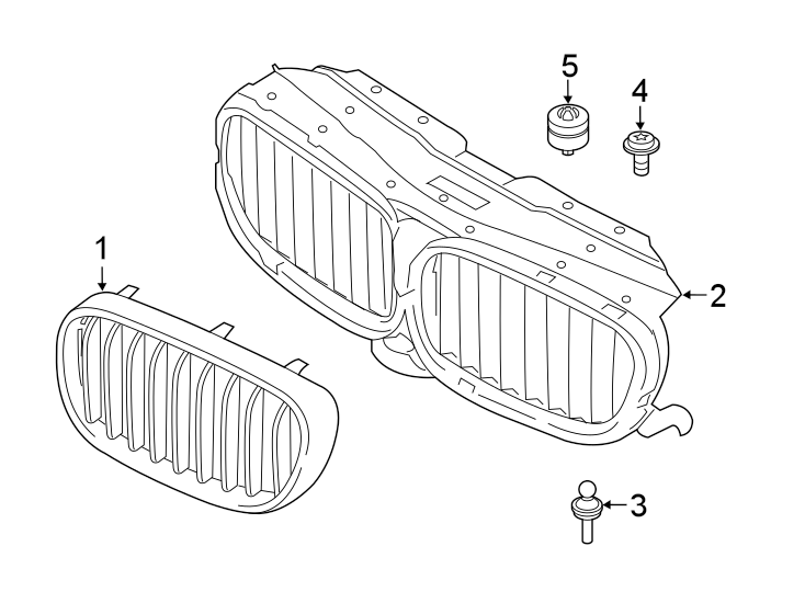 2Front bumper & grille. Grille & components.https://images.simplepart.com/images/parts/motor/fullsize/1952016.png