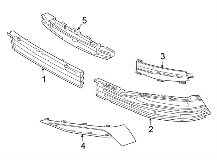 4FRONT BUMPER & GRILLE. GRILLE & COMPONENTS.https://images.simplepart.com/images/parts/motor/fullsize/1952020.png