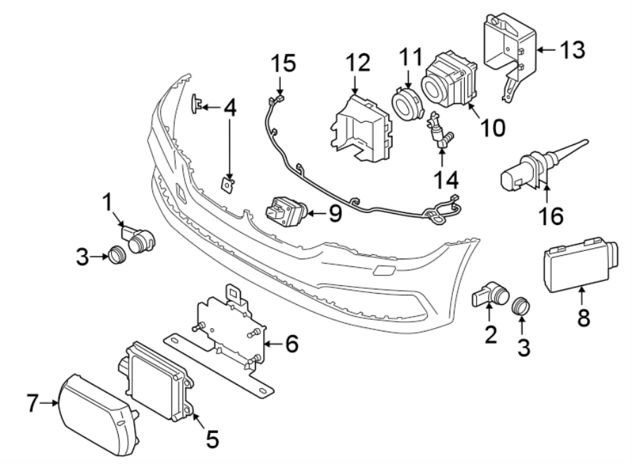 2FRONT BUMPER & GRILLE. ELECTRICAL COMPONENTS.https://images.simplepart.com/images/parts/motor/fullsize/1952025.png