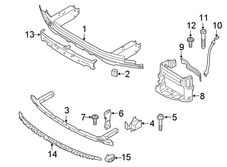 11Front bumper & grille. Bumper & components.https://images.simplepart.com/images/parts/motor/fullsize/1952036.png