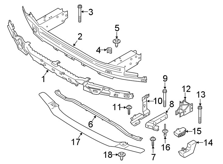 8Front bumper & grille. Bumper & components.https://images.simplepart.com/images/parts/motor/fullsize/1952038.png