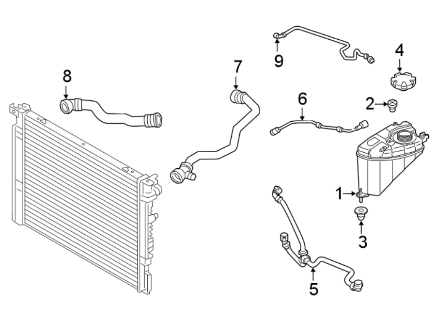 8Front bumper & grille. Hoses & pipes.https://images.simplepart.com/images/parts/motor/fullsize/1952122.png