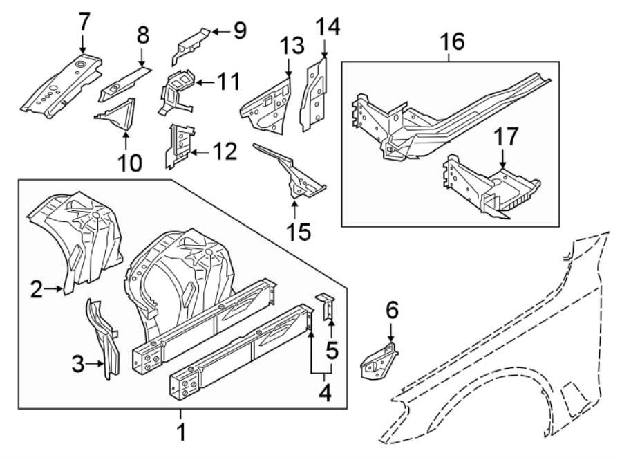 9FENDER. INNER STRUCTURE & RAILS.https://images.simplepart.com/images/parts/motor/fullsize/1952240.png