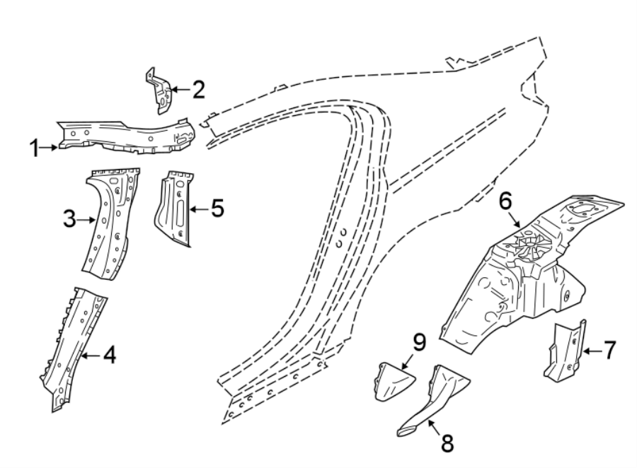 6QUARTER PANEL. INNER STRUCTURE.https://images.simplepart.com/images/parts/motor/fullsize/1952628.png