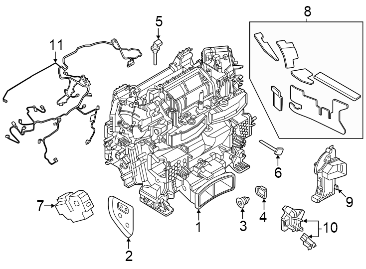 8Air conditioner & heater. Air distribution system.https://images.simplepart.com/images/parts/motor/fullsize/1953165.png