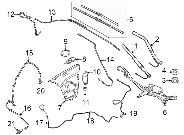 10Center. From reservoir. To front. To headlamps. To nozzle assembly. To rear lamps. To windshield. To wipers. W/FT park aid plus. W/O ft park aid plus.https://images.simplepart.com/images/parts/motor/fullsize/1953500.png