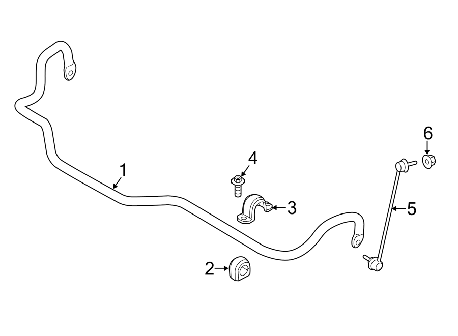 FRONT SUSPENSION. STABILIZER BAR & COMPONENTS.