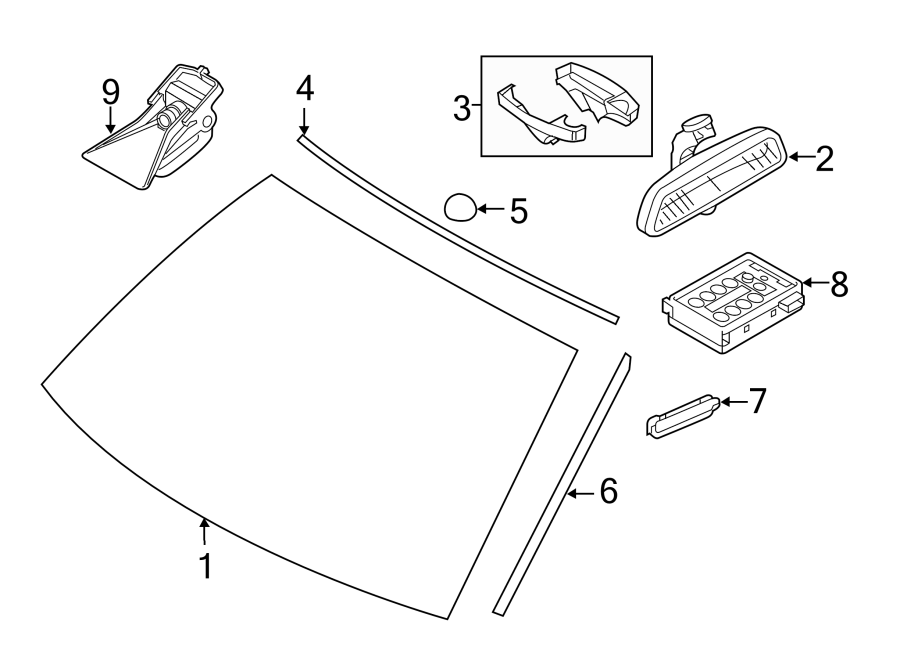 8WINDSHIELD. GLASS. REVEAL MOLDINGS.https://images.simplepart.com/images/parts/motor/fullsize/1954380.png