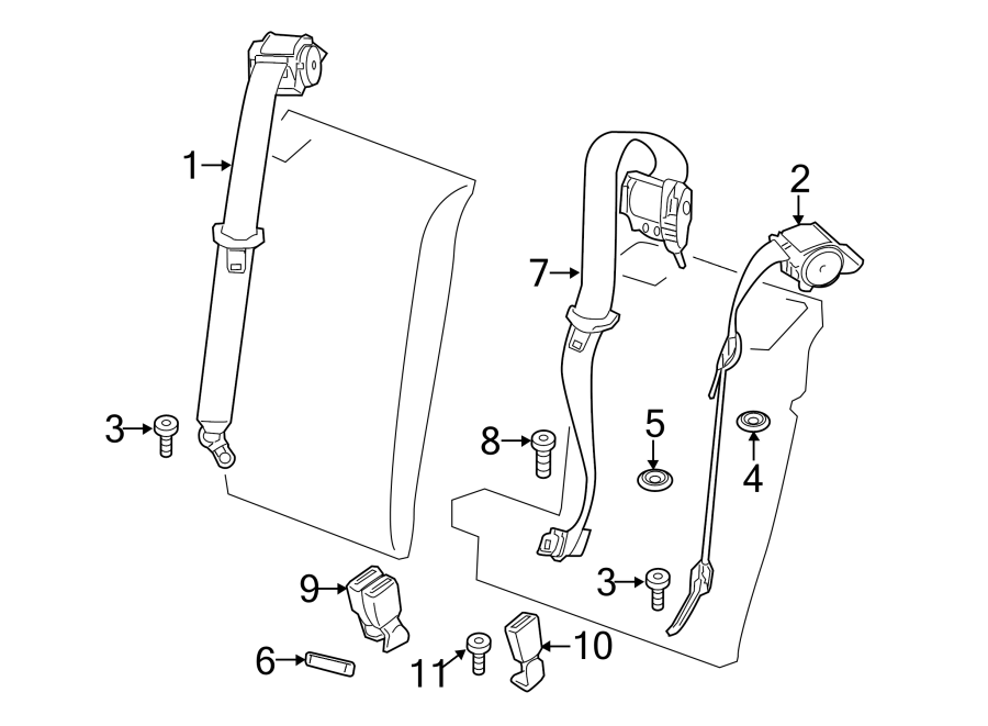 2RESTRAINT SYSTEMS. REAR SEAT BELTS.https://images.simplepart.com/images/parts/motor/fullsize/1954455.png