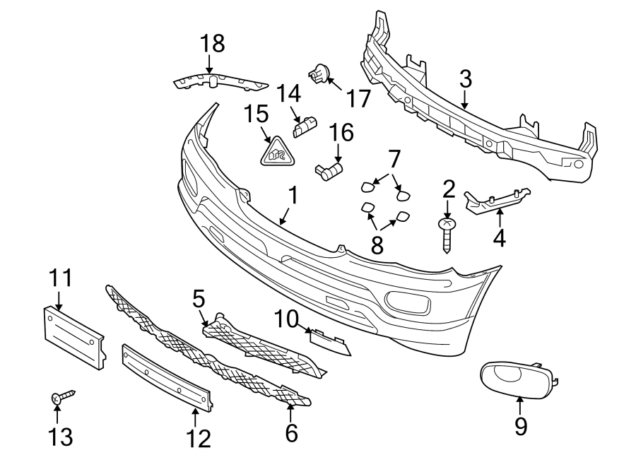 17FRONT BUMPER. BUMPER & COMPONENTS.https://images.simplepart.com/images/parts/motor/fullsize/1955026.png