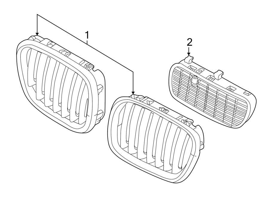 HOOD & GRILLE. GRILLE & COMPONENTS.