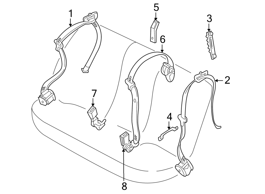 3RESTRAINT SYSTEMS. REAR SEAT BELTS.https://images.simplepart.com/images/parts/motor/fullsize/1955370.png