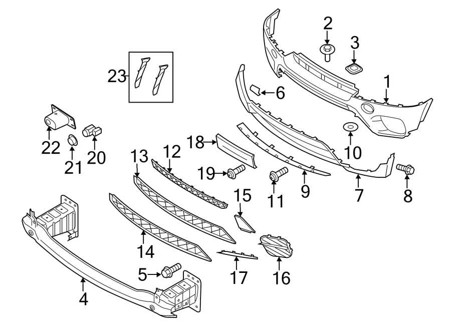 13FRONT BUMPER. BUMPER & COMPONENTS.https://images.simplepart.com/images/parts/motor/fullsize/1956006.png