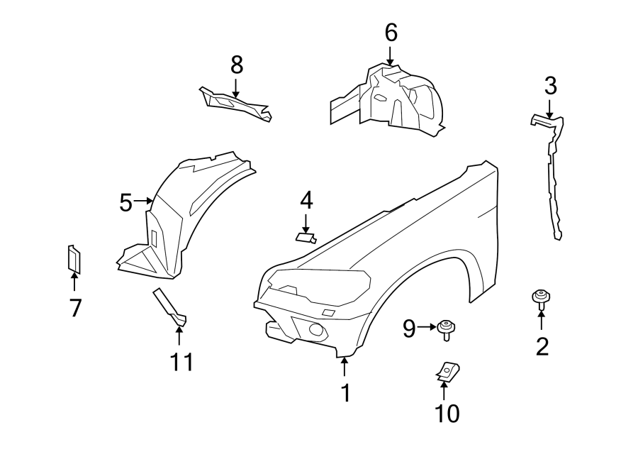 11Fender & components. Labels.https://images.simplepart.com/images/parts/motor/fullsize/1956140.png