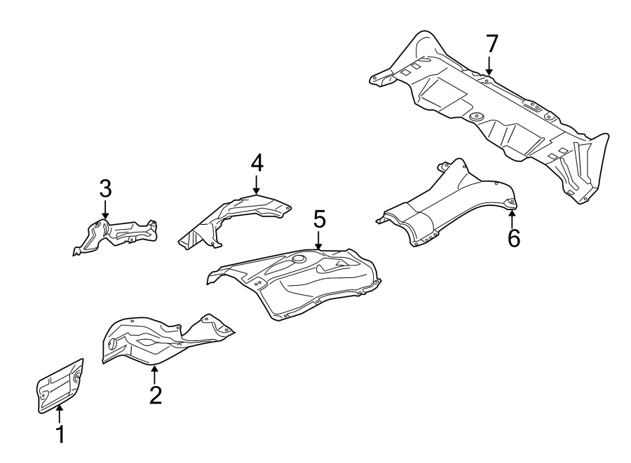 EXHAUST SYSTEM. HEAT SHIELDS.