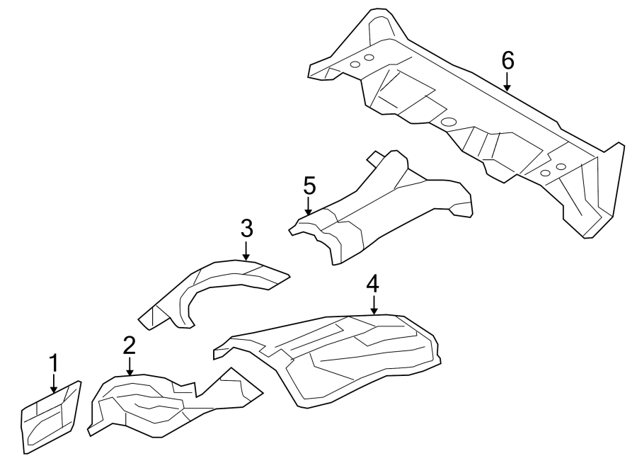 6EXHAUST SYSTEM. HEAT SHIELDS.https://images.simplepart.com/images/parts/motor/fullsize/1956328.png