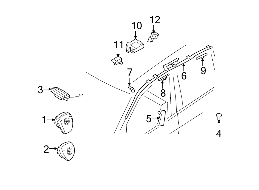 4RESTRAINT SYSTEMS. AIR BAG COMPONENTS.https://images.simplepart.com/images/parts/motor/fullsize/1956435.png