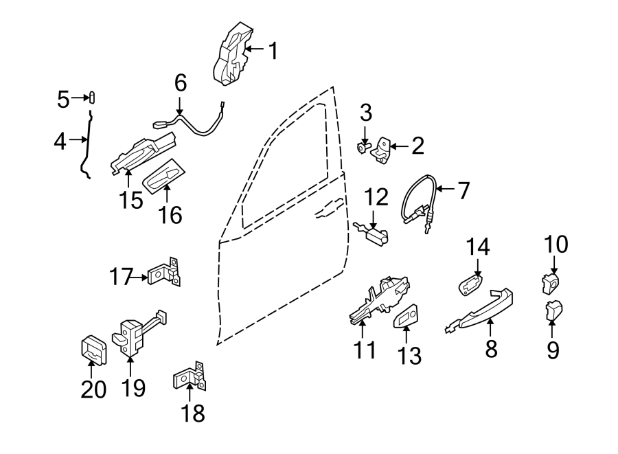 14FRONT DOOR. LOCK & HARDWARE.https://images.simplepart.com/images/parts/motor/fullsize/1956560.png