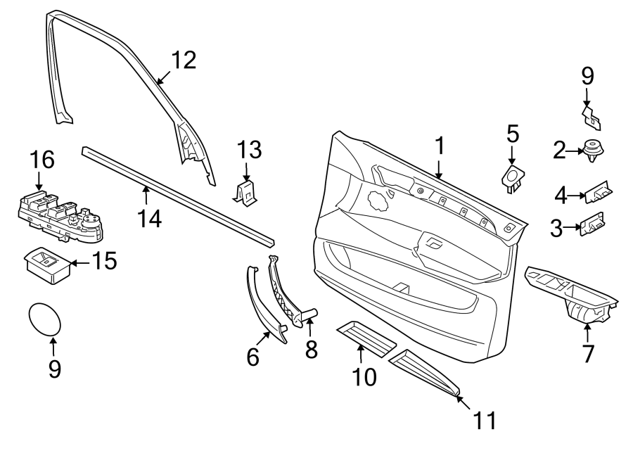 9FRONT DOOR. INTERIOR TRIM.https://images.simplepart.com/images/parts/motor/fullsize/1956565.png