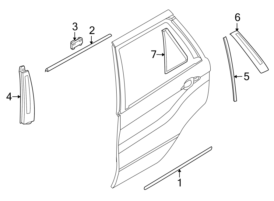 3REAR DOOR. EXTERIOR TRIM.https://images.simplepart.com/images/parts/motor/fullsize/1956575.png