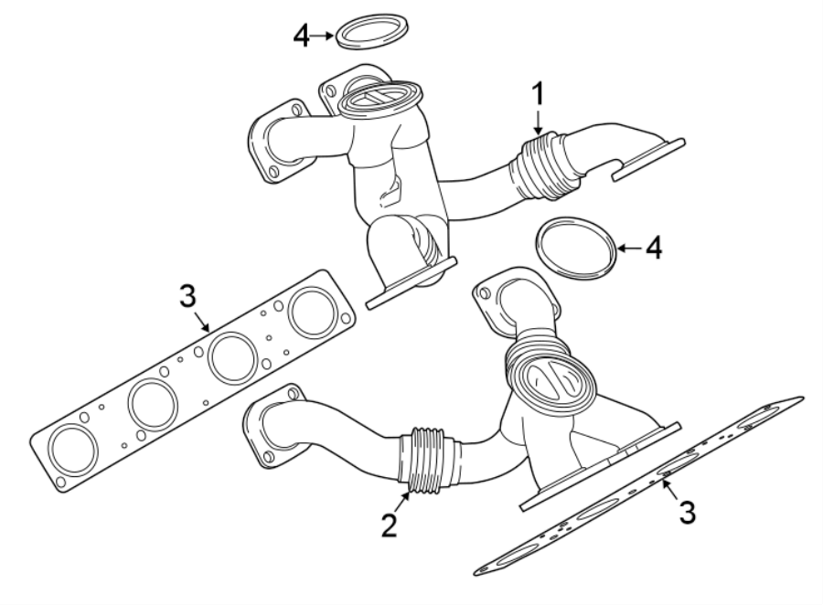 EXHAUST SYSTEM. EXHAUST MANIFOLD.