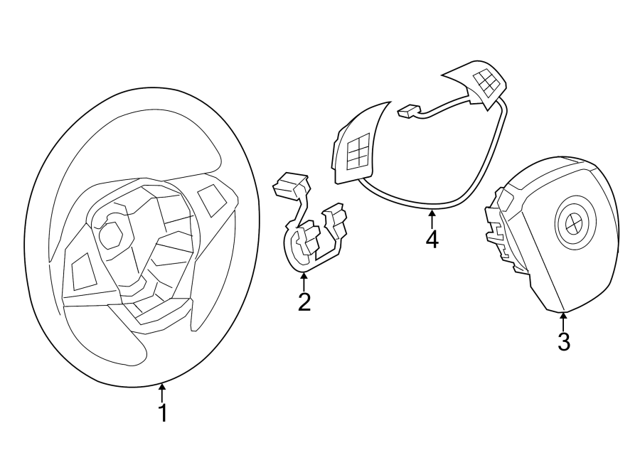 STEERING WHEEL & TRIM.