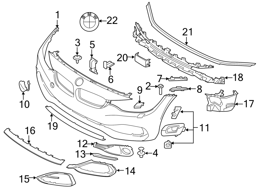 21FRONT BUMPER & GRILLE. BUMPER & COMPONENTS.https://images.simplepart.com/images/parts/motor/fullsize/1958025.png