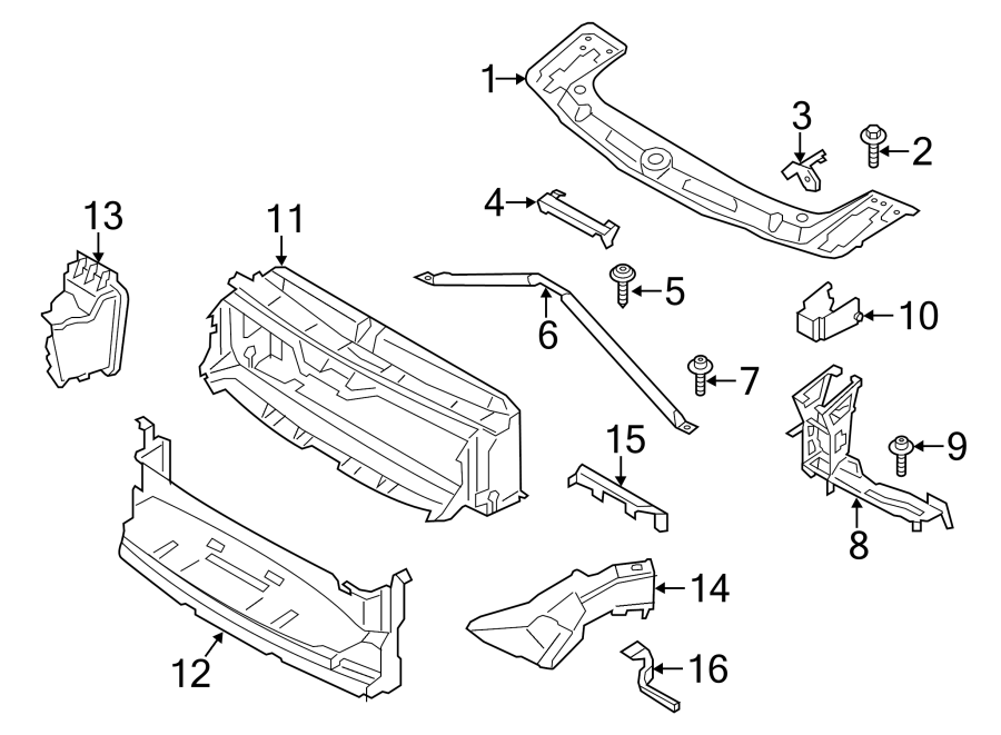 RADIATOR SUPPORT.