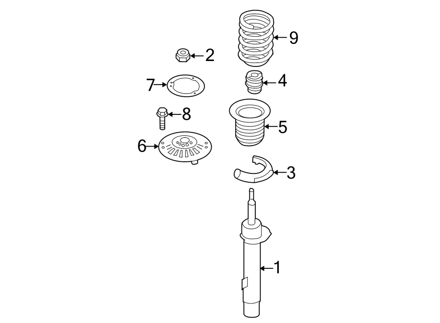 FRONT SUSPENSION. STRUTS & COMPONENTS.