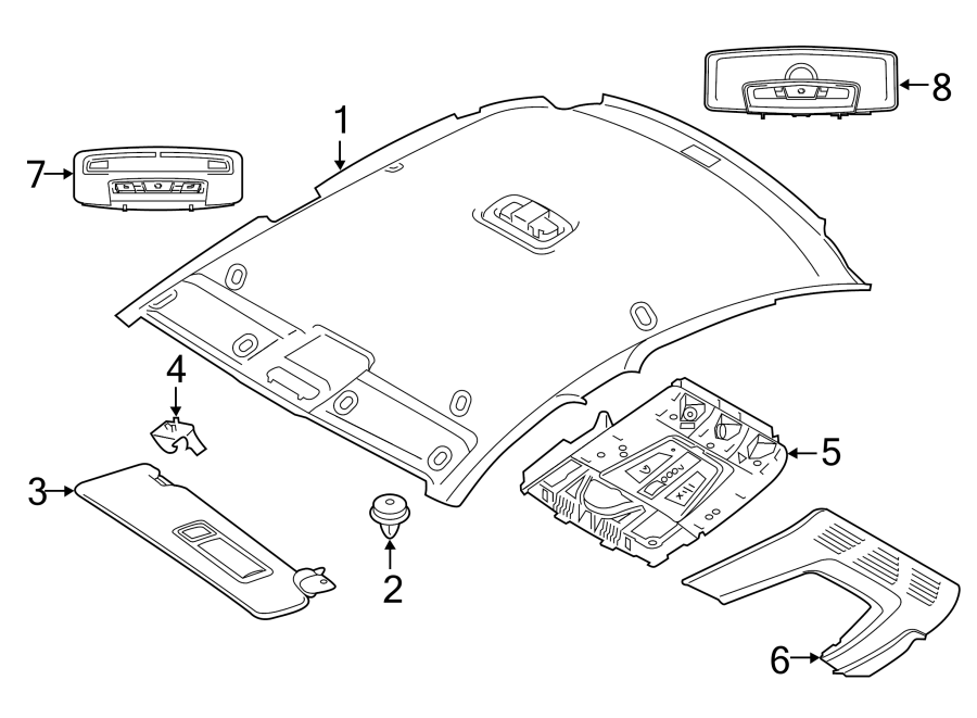 ROOF. INTERIOR TRIM.