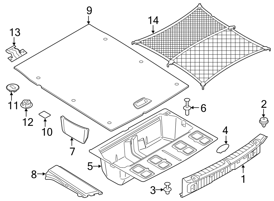 6Rear body & floor. Interior trim. Rear seat components.https://images.simplepart.com/images/parts/motor/fullsize/1958810.png