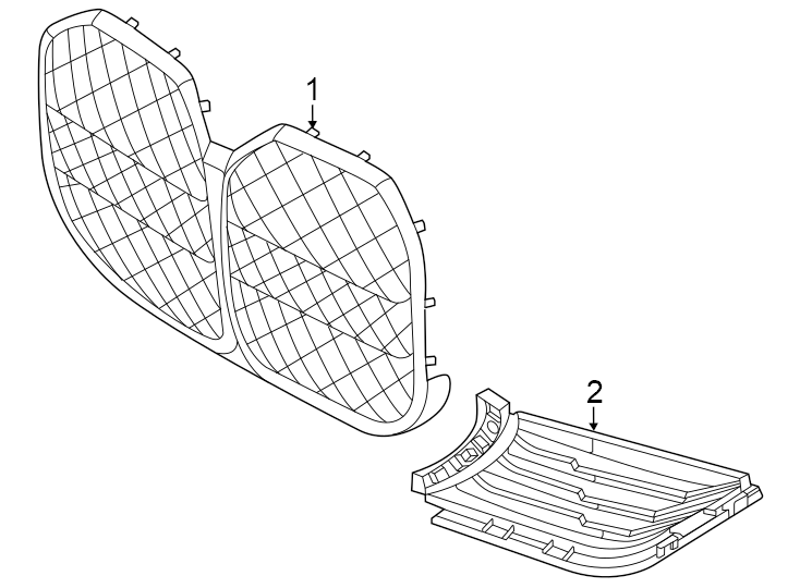 1Front bumper & grille. Grille & components.https://images.simplepart.com/images/parts/motor/fullsize/1959015.png